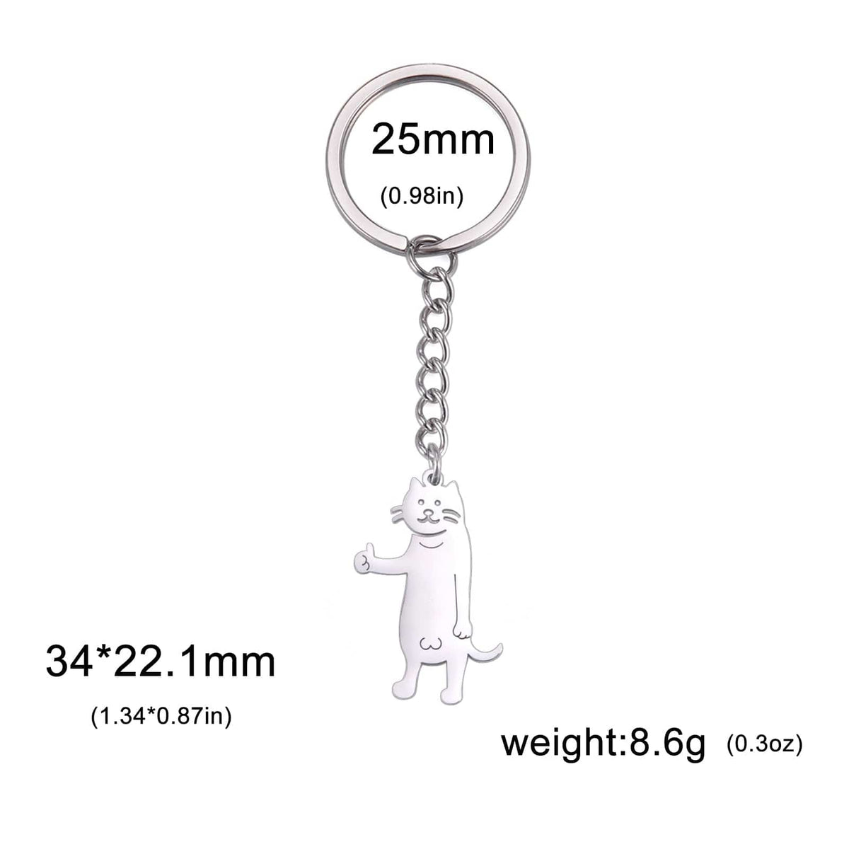 GeckoCustom Teamer Funny Fuxk You Middle Finger Stickman Keychain 2023 Cute Trend School Bag Car Key Pendant Couple New Trinket Gift Keyring Cat-S
