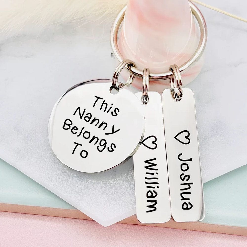 GeckoCustom This Nanny Belongs To Keychain Personalized Gift DA199 890561