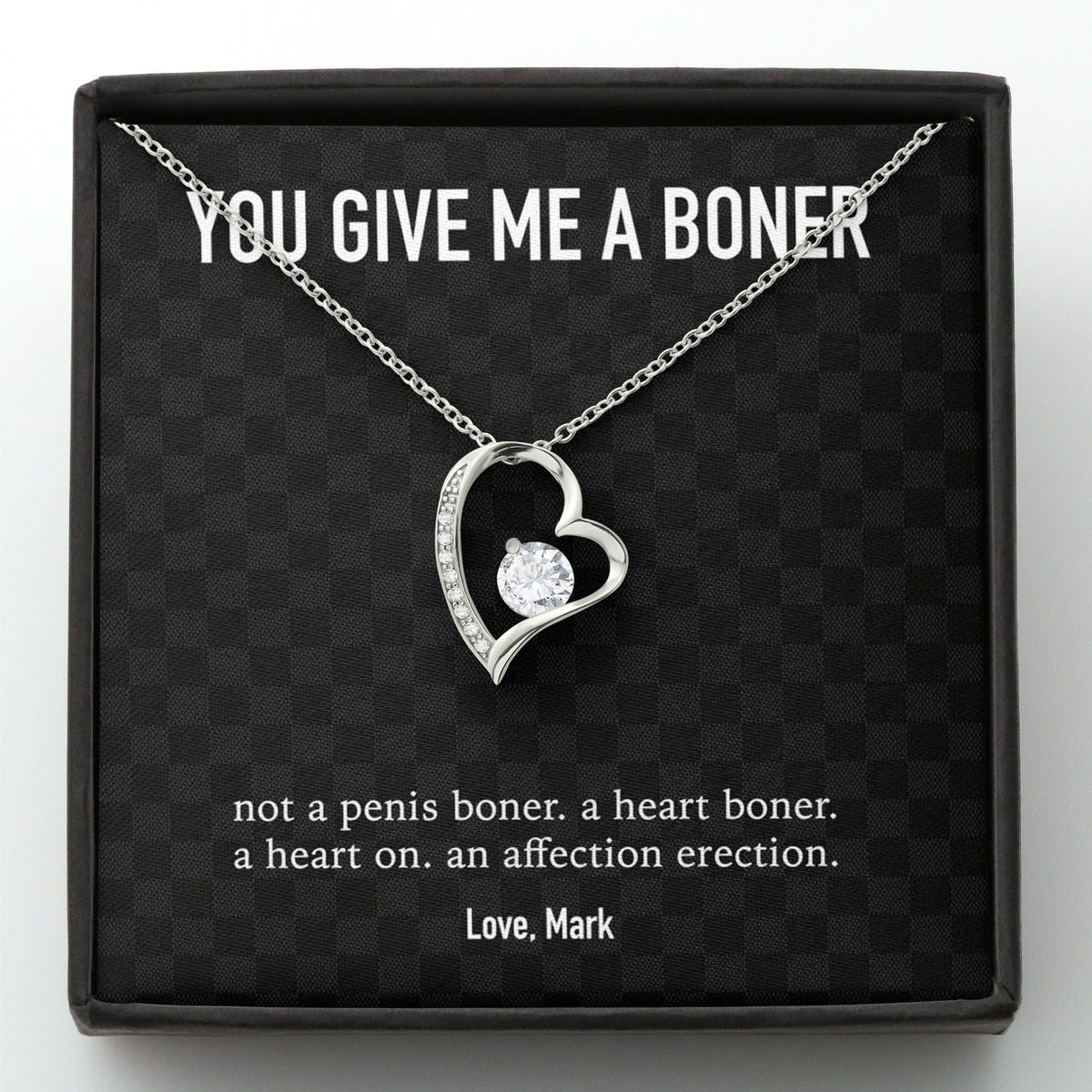 GeckoCustom To My Wife Girlfriend Personalized Message Card Necklace T99 Forever Love