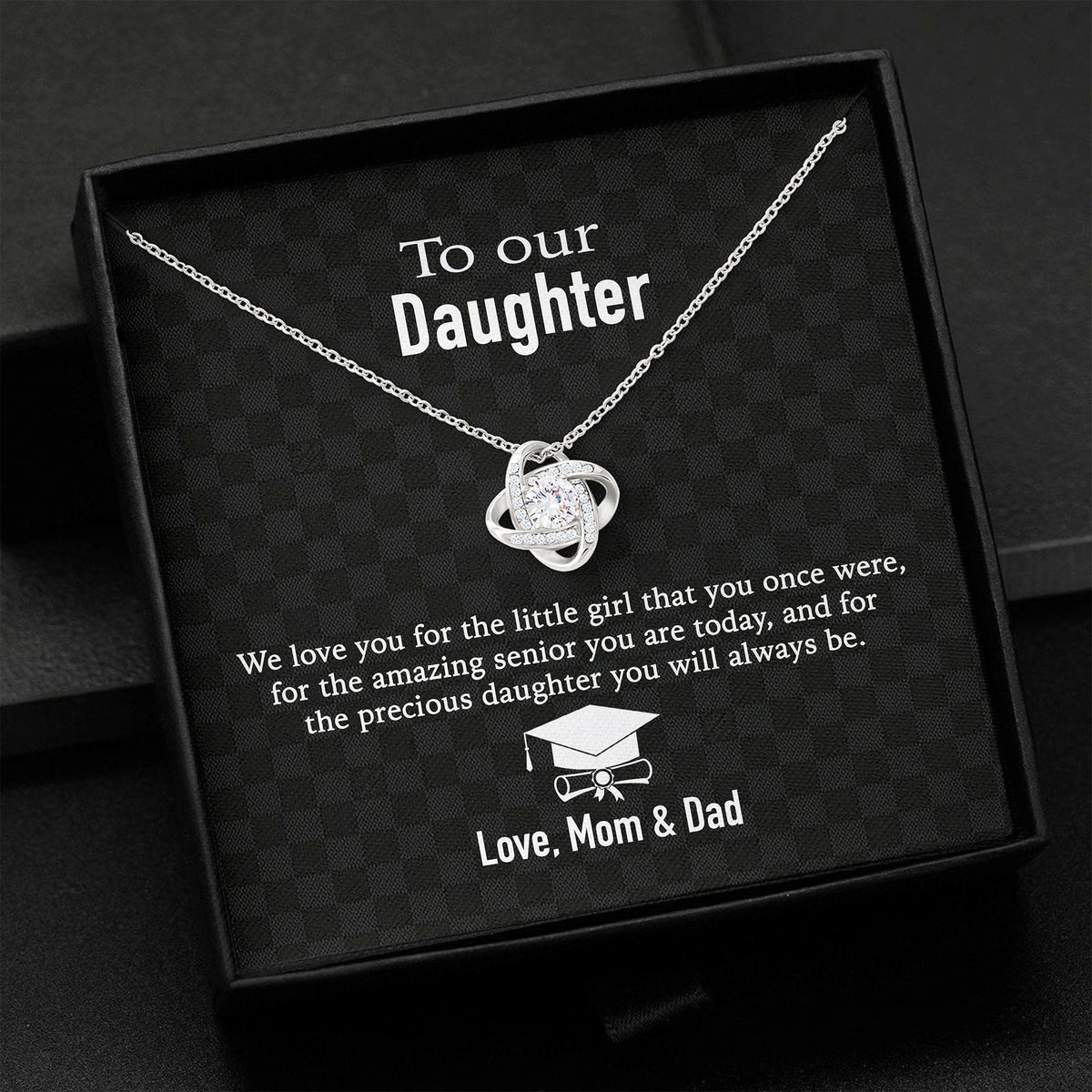 GeckoCustom To Our Daughter Love Mom &amp; Dad Personalized Necklace