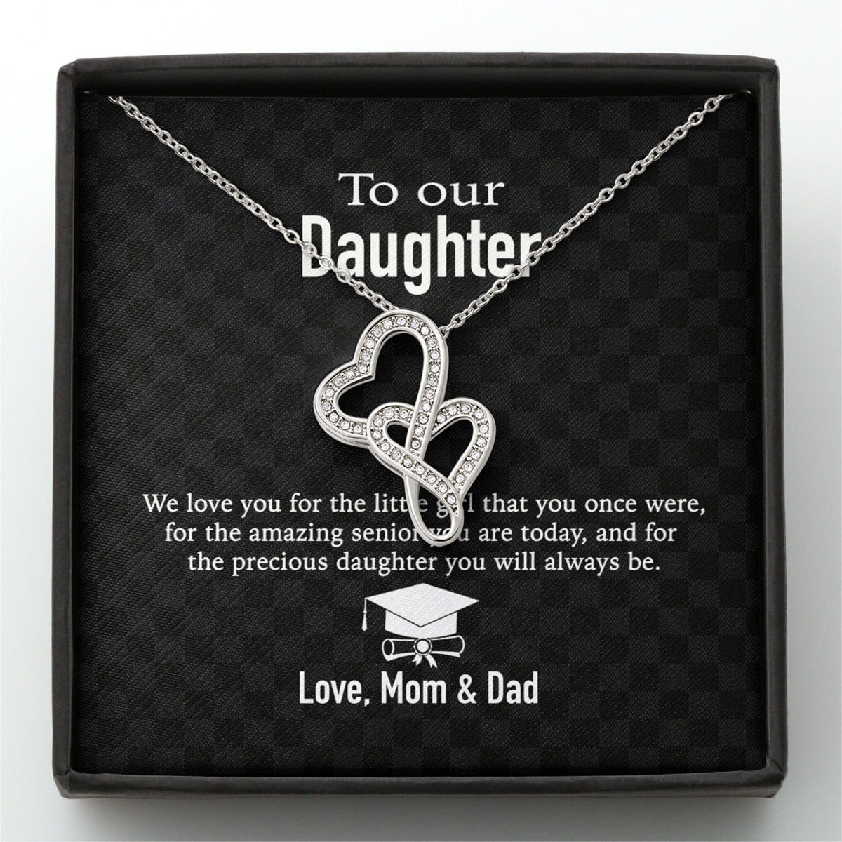GeckoCustom To Our Daughter Love Mom &amp; Dad Personalized Necklace