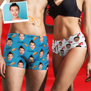 GeckoCustom Underwear Personalized Upload Photo Portrait For Men's Boxer Briefs Classic  N369 HN590