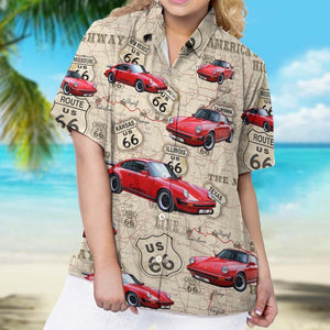 GeckoCustom Upload Car Photo Women's Hawaiian Shirt, N304 888423