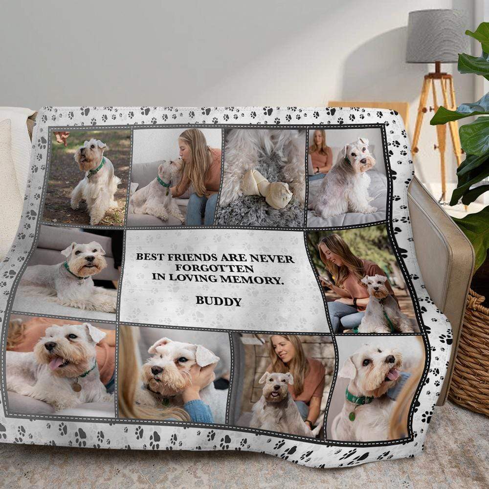 GeckoCustom Upload Photo, Custom Quotes Blanket For Dog, Cat Lovers, HN590