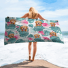 GeckoCustom Upload Photo Dog  Beach Towel K228 888429 30"x60"