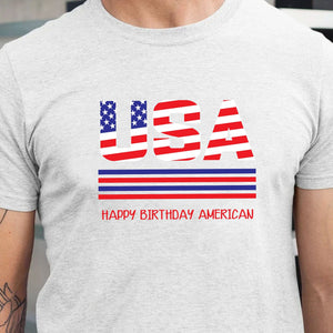 GeckoCustom Usa Flag 4th of July Personalized Custom Shirt H392