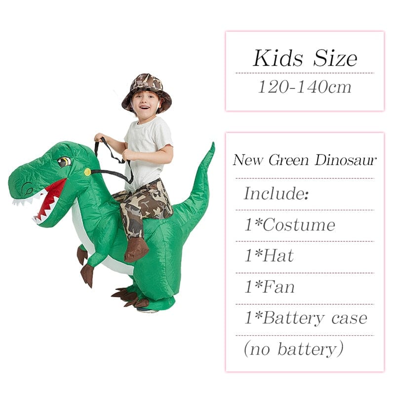 GeckoCustom Velociraptor T REX Mascot Inflatable Costume For Kids Anime Halloween Costumes Dinosaur Birthday Gift For Party Cosplay Blow Up New Dinosaur Kids M