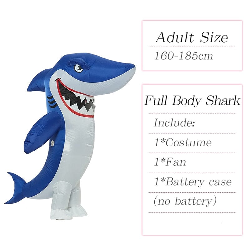 GeckoCustom Velociraptor T REX Mascot Inflatable Costume For Kids Anime Halloween Costumes Dinosaur Birthday Gift For Party Cosplay Blow Up Blue Shark Adult