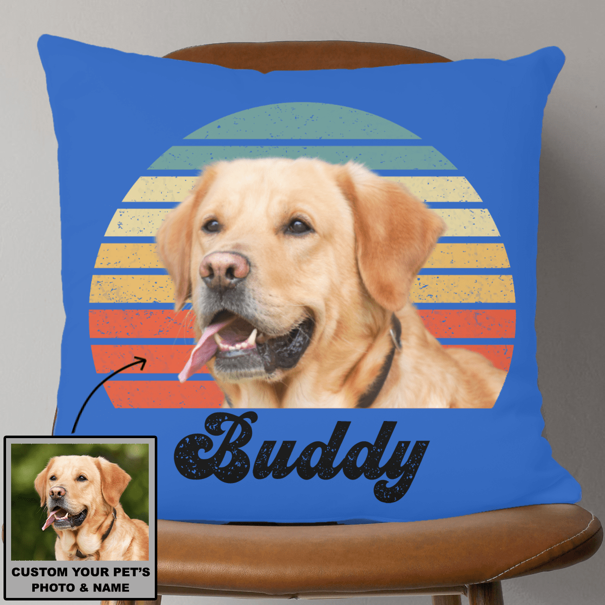 GeckoCustom Vintage Retro Photo Custom Throw Pillow