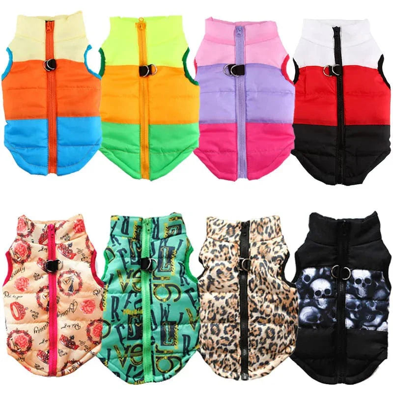 GeckoCustom Warm Dog Clothes For Small Dog Windproof Winter Pet Dog Coat Jacket Padded Clothes Puppy Outfit Vest Yorkie Chihuahua Clothes 35