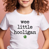 GeckoCustom Wee Little Hooligan St Patrick's Day Kid Size Shirt HO82 893408 Infant Jersey T-Shirt / KIJ-White / 6 Months