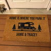 GeckoCustom Welcome Camping Coir Doormat Personalized Gift K228 890431
