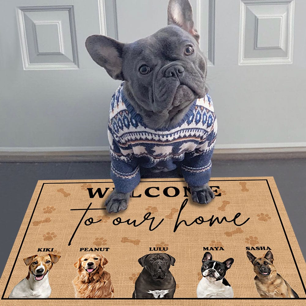 GeckoCustom Welcome To Our Home Dog Doormat Personalized Gift T368 889671