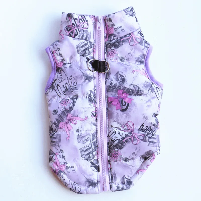 GeckoCustom Winter Warm Pet Clothes For Small Dogs Windproof Pet Dog Coat Jacket Padded Clothing for Yorkie Chihuahua Puppy Cat Outfit Vest 13 / XS
