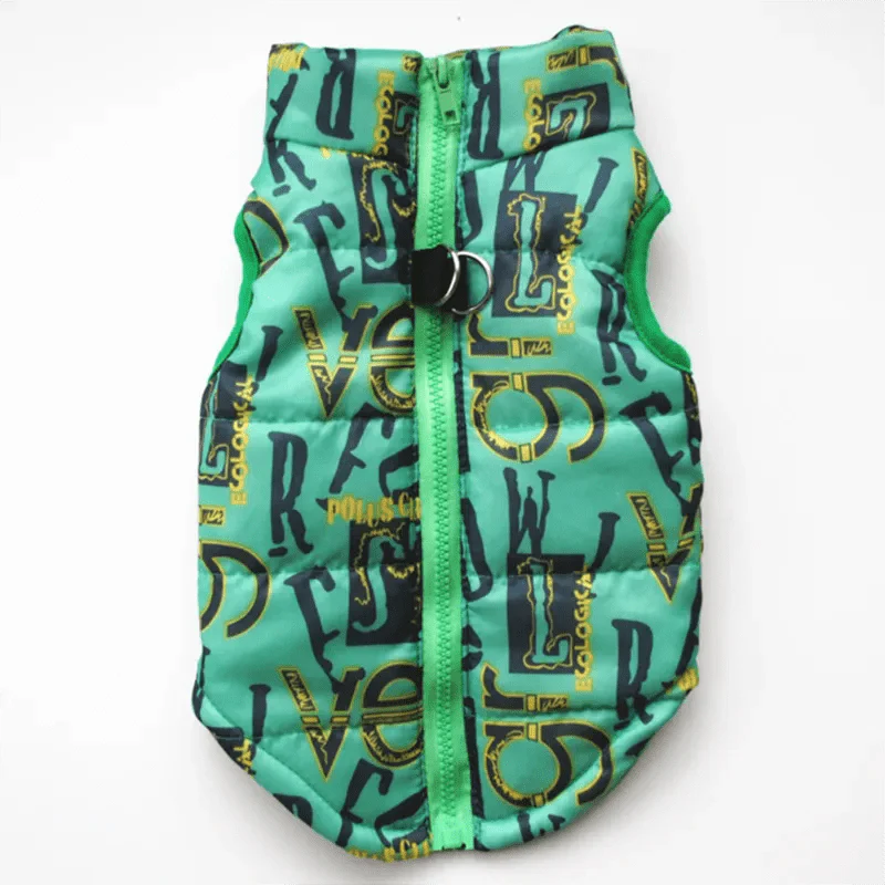 GeckoCustom Winter Warm Pet Clothes For Small Dogs Windproof Pet Dog Coat Jacket Padded Clothing for Yorkie Chihuahua Puppy Cat Outfit Vest 14 / XS