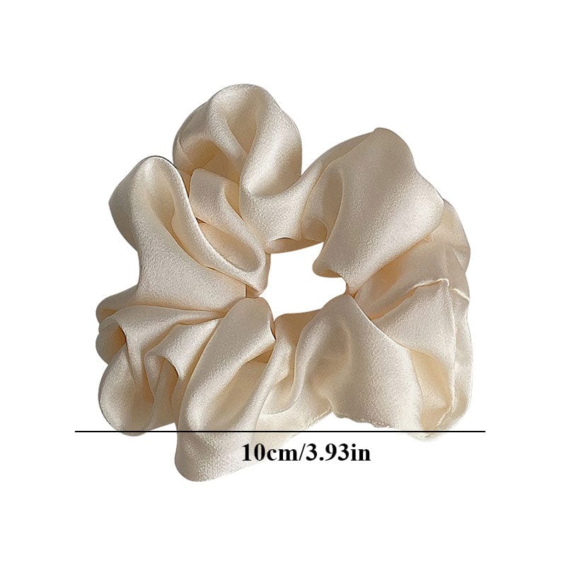 GeckoCustom Women Silk Scrunchie Elastic Handmade Multicolor Hair Band Ponytail Holder Headband Hair Accessories 1PC Satin Silk Solid Color