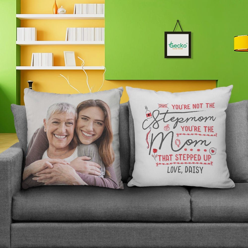 GeckoCustom You're The Mom That Stepped Up Step Mother Family Metal Keychain HN590 14x14 in / Pack 1