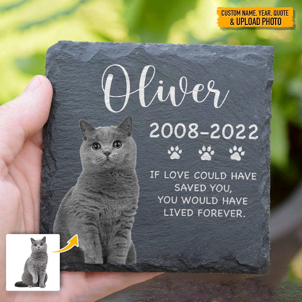 GeckoCustom You Will Never Leave Our Heart Cat Stone, T368 HN590