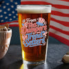 USA 250th Anniversary 250 Years of Freedom America Print Beer Glass HO82 894516