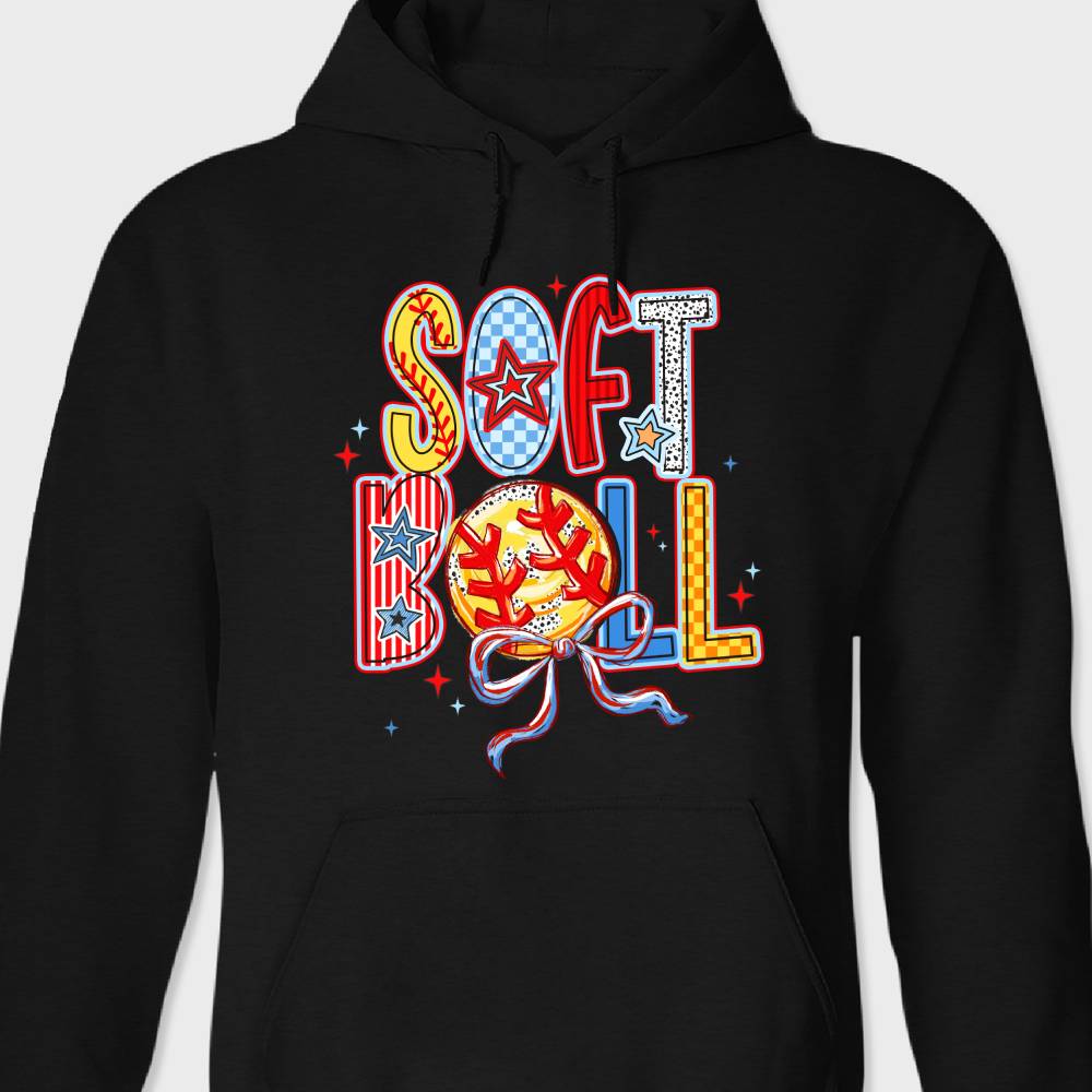 Softball Mom Game Day Coquette Family Dark Sweatshirt HO82 893550