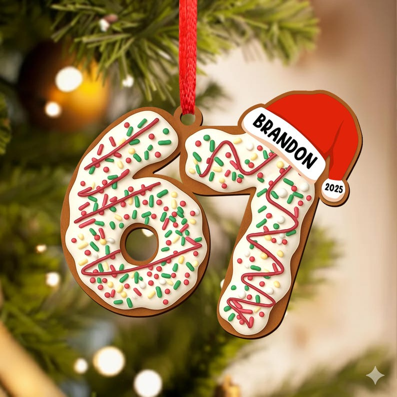Personalized Name Six Seven Christmas Ornament Gift TH10 896819