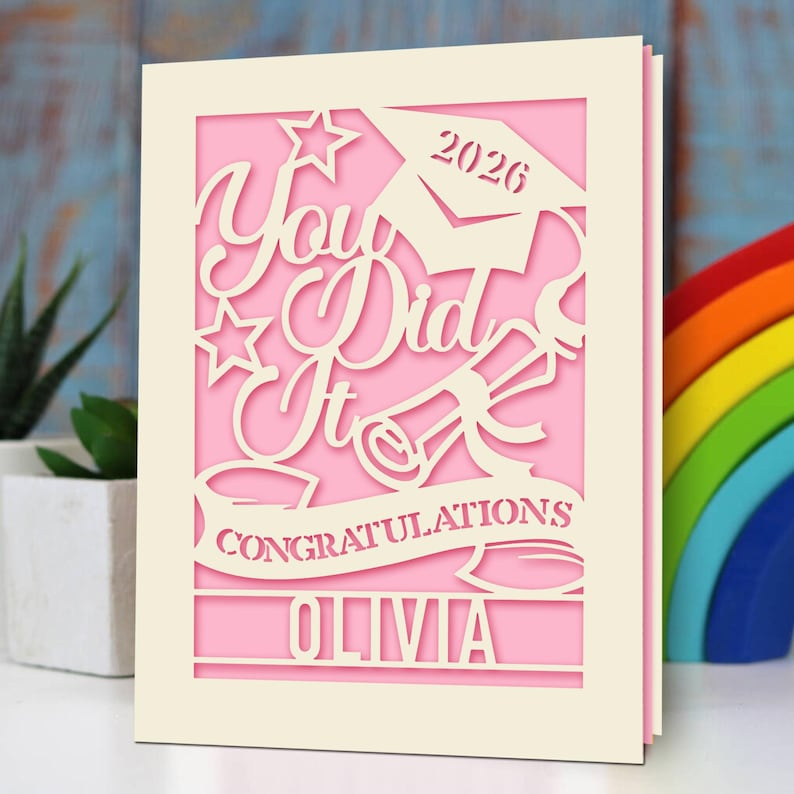Personalized Graduation Cards for Graduates Students Friends Congratulation Class of 2026 Greeting Card TH10 169099