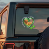 Custom Photo You Left Paw Prints In My Heart Dog Memorial Car Window Decal Sticker CH07 910338