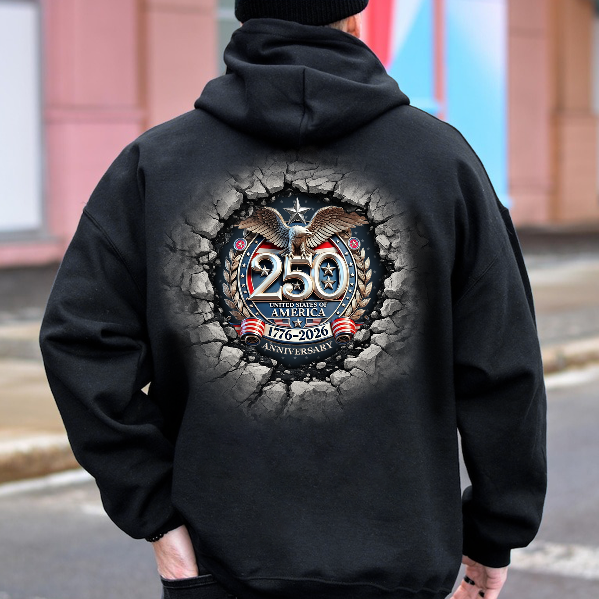 USA Eagles 250th Anniversary Semiquincentennial 1776-2026 Backside Shirt LM32 899025