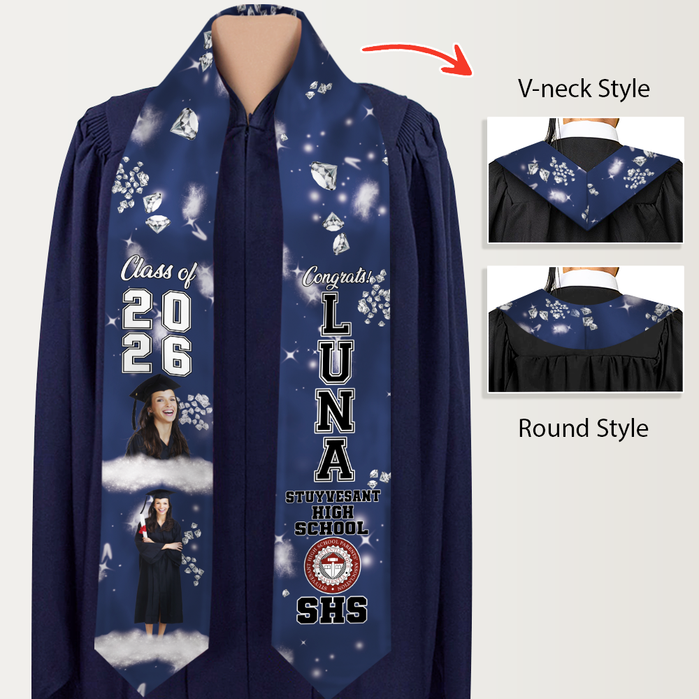 Custom Photo Class of 2026 Stoles Congrats Grad Sash Gift CH07 910256