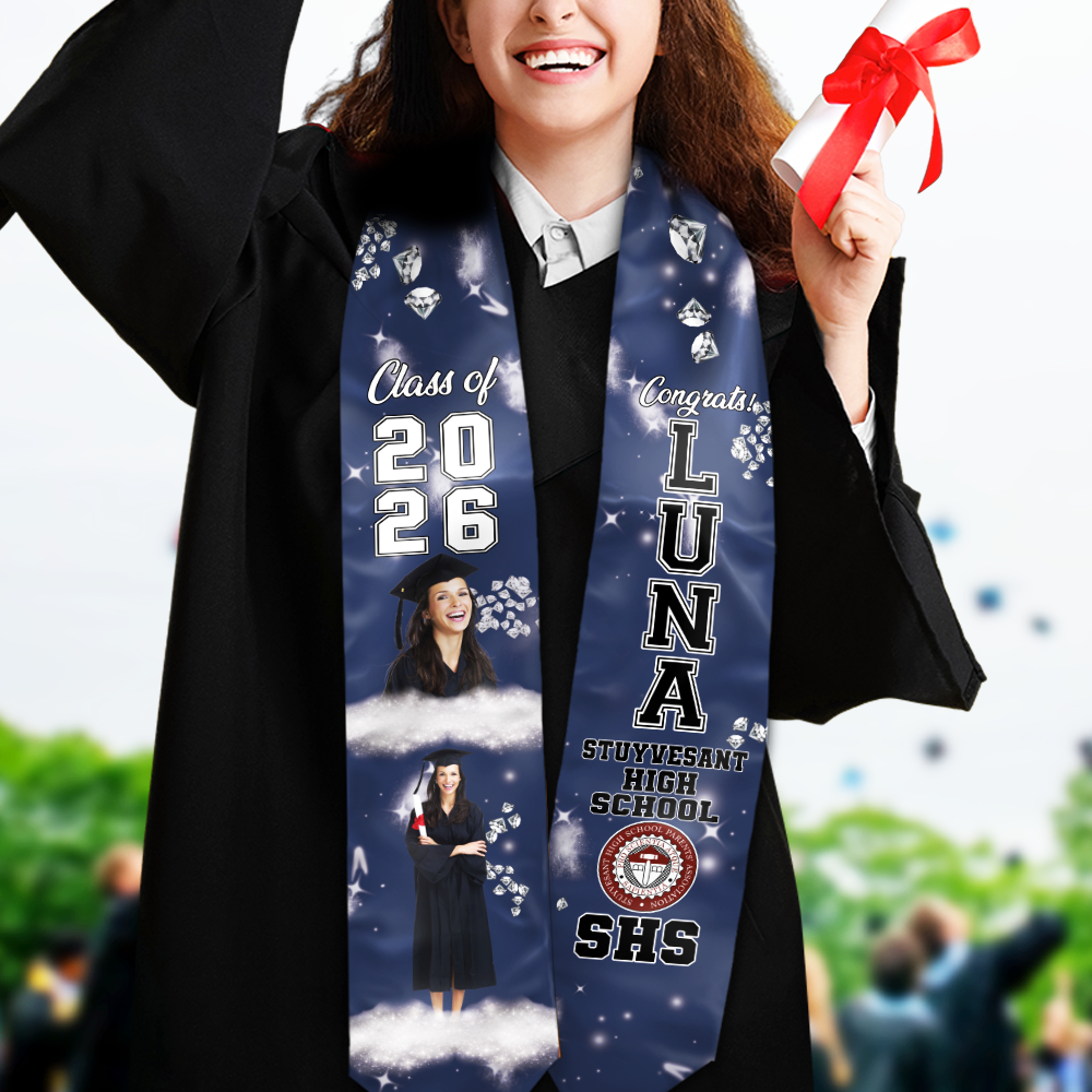 Custom Photo Class of 2026 Stoles Congrats Grad Sash Gift CH07 910256