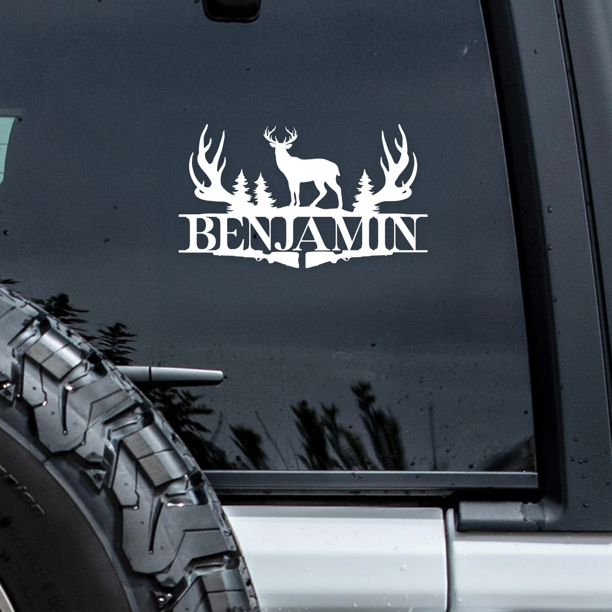 Custom Name Hunting Car Window Decal Sticker CH07 910310