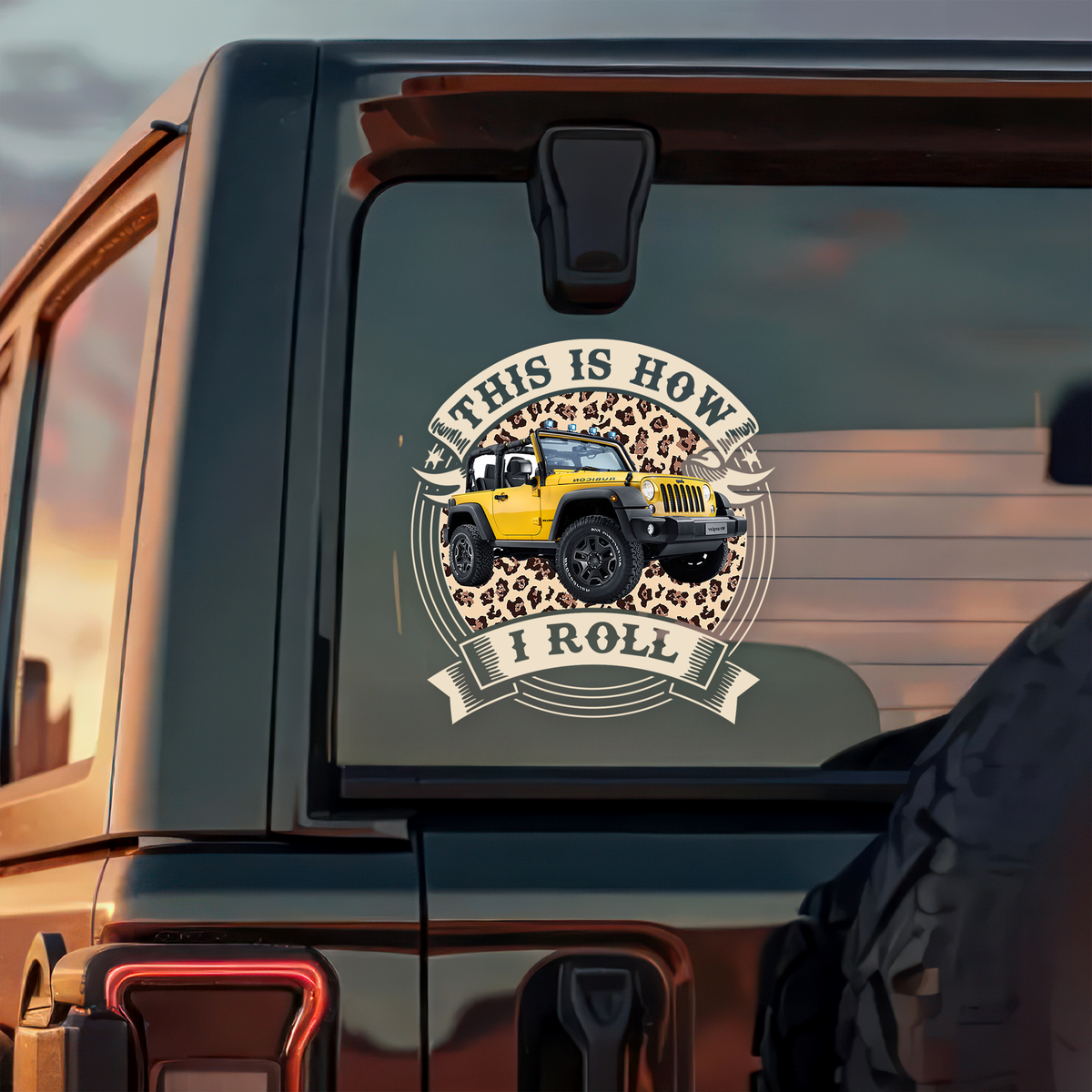 This Is How I Roll - Custom Car Photo Route 66 Vintage Car Window Decal Sticker CH07 899990