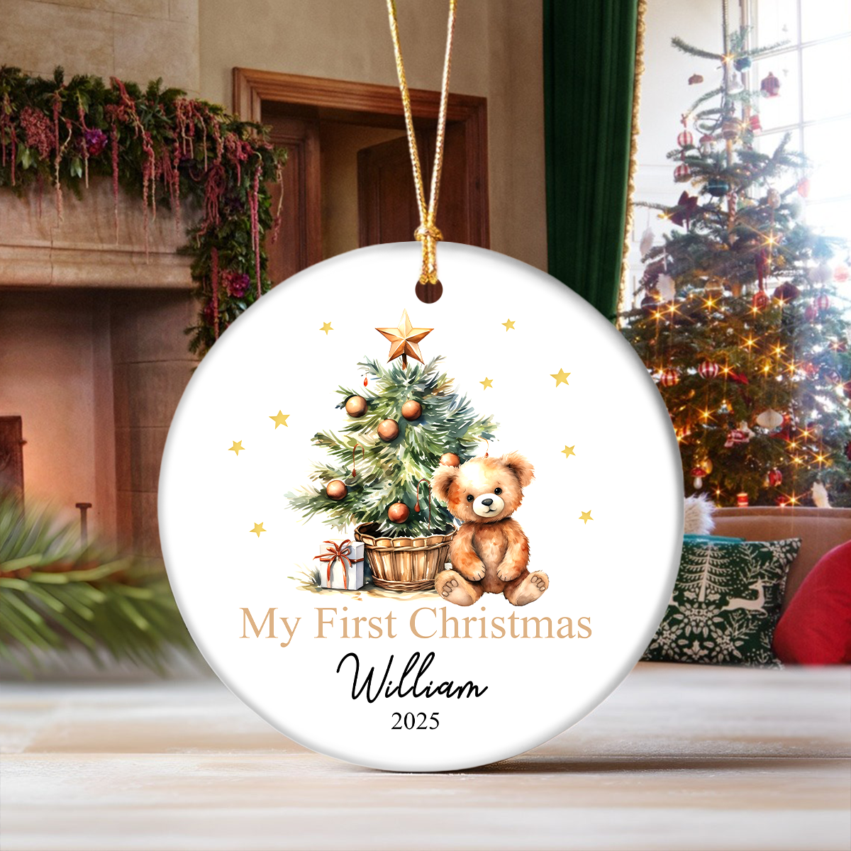 Baby's First Christmas - Personalized Ceramic Ornament LM32 895083