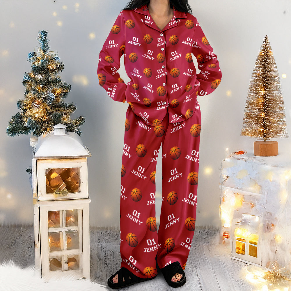 Personalized Custom Name And Number Pajamas For Basket Ball Lover TH10 894953