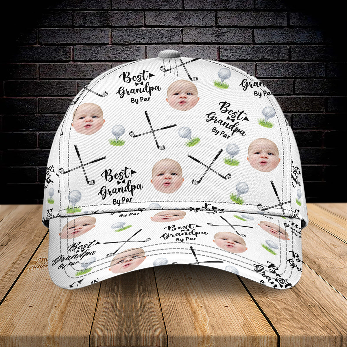 Best Dad By Par Custom Photo Golf Cap TH10 894143