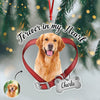 Custom Dog Photo Forever In My Heart Memorial Acrylic Ornament HA75 897520 (Pack)