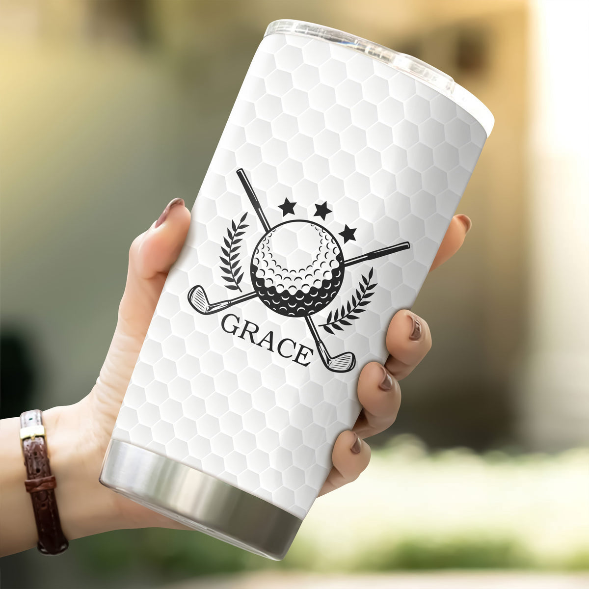 Personalized 3D Inflated Effect Fat Tumbler Gift For Golf Lover TH10 898127