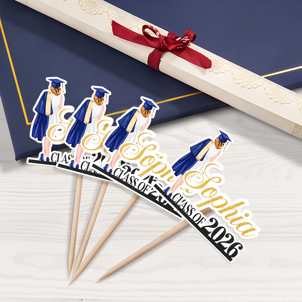 Personalized  Congrats Class Of 2025 Graduation Cake Topper Grad Party Favors HO82 901744