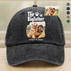 Custom Photo Dog Mother Father Washed Denim Baseball Cap HA75 897686