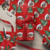 Funny Dog Santa Face Wrapping Paper We Wish You A Merry Christmas Wrapping Paper CH07 895472