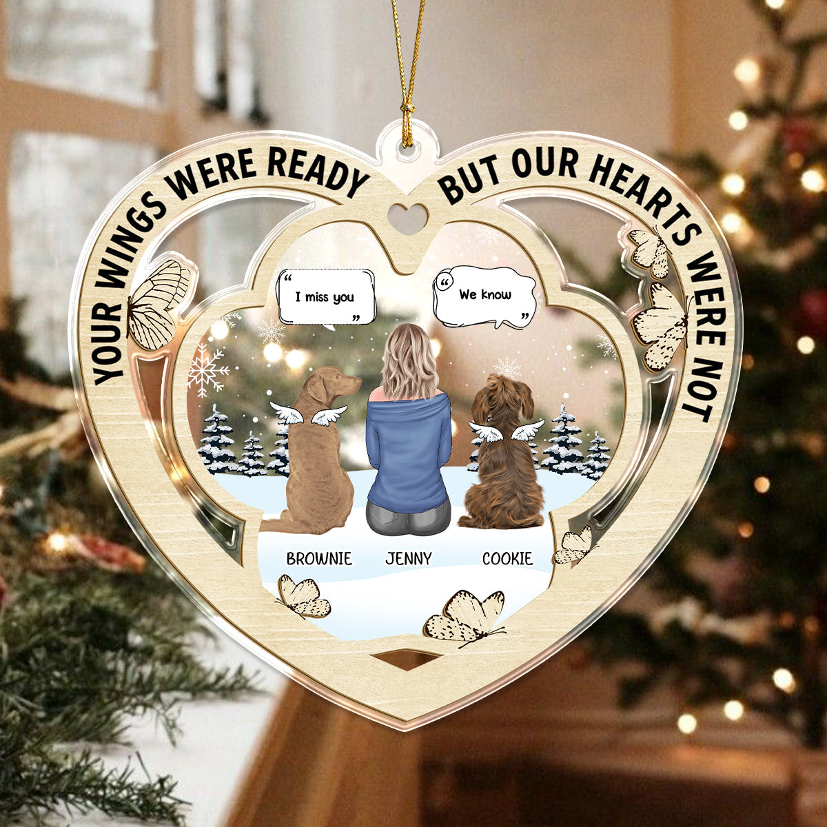 You Were My Favorite Hello And Hardest Goodbye Christmas Memorial Acrylic Ornament Gift For Dog Lovers LM32 895917