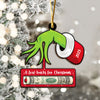 A Few Bucks for Christmas Grinchy Wood Money Holder Ornament LM32 897399