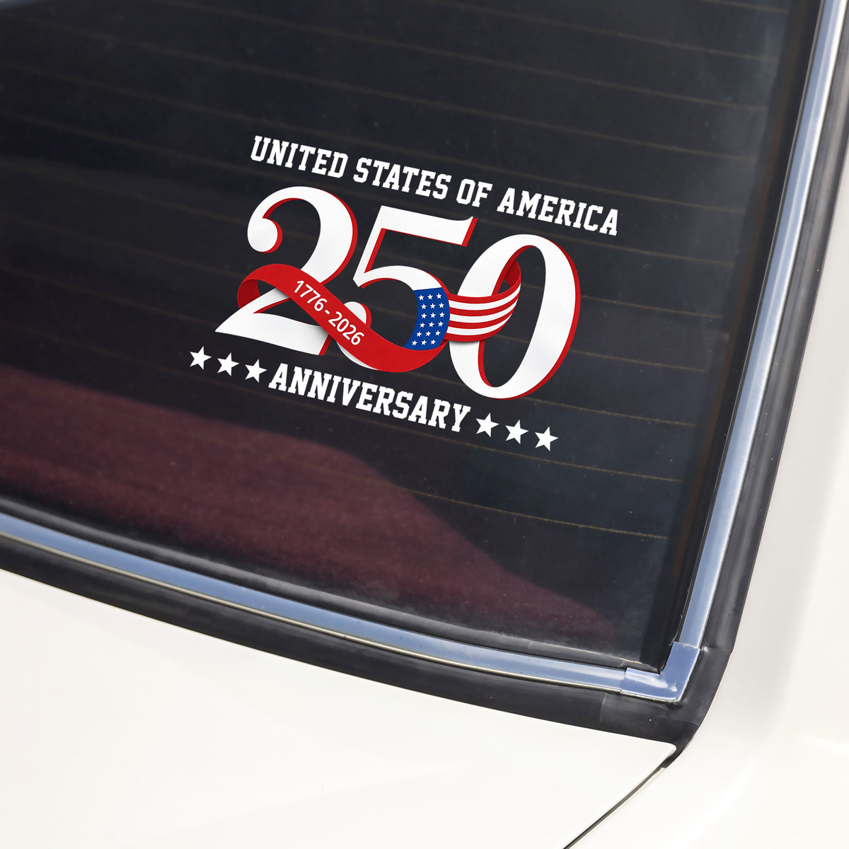 United States of America 1776 2026 Car Window Decal Sticker 250 Years Patriotic Gift Decor CH07 910128