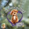 Custom Dog Photo Forever In My Heart Memorial Acrylic Ornament HA75 897520 (Pack)