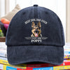 Custom Photo Best Dog Dad/Mom Ever Washed Denim Baseball Cap HO82 893894