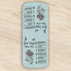 Gods Says I Am Name In Bible Toile De Jouy Style - Personalized Leather Magnetic Bookmark CH07 899538