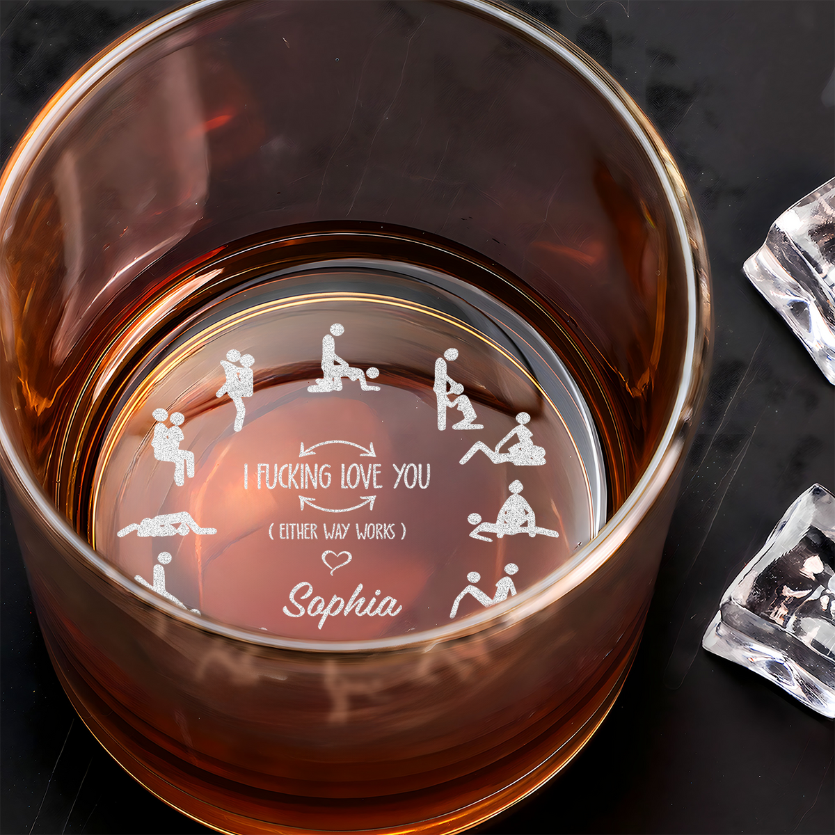 Custom Name Couple Dirty Engraved Rock Glass Gift For Couple LM32 897727