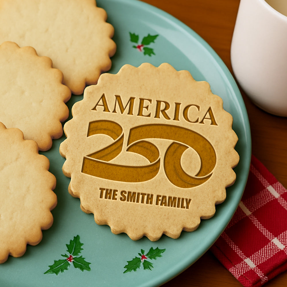 USA Semiquincentennial America 250 Patriotic Cookie Stamp LM32 897449