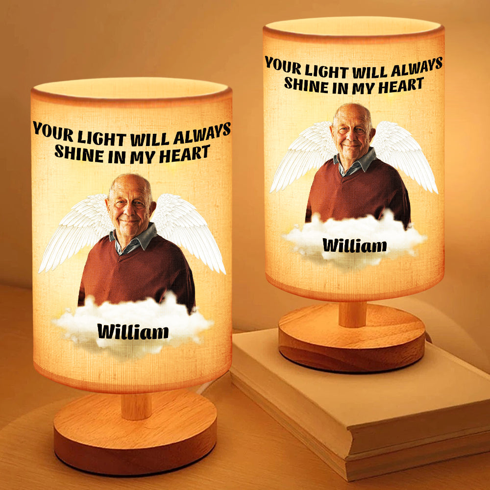 Custom Photo Forever In My Heart Memorial Fabric Lamp TH10 892851