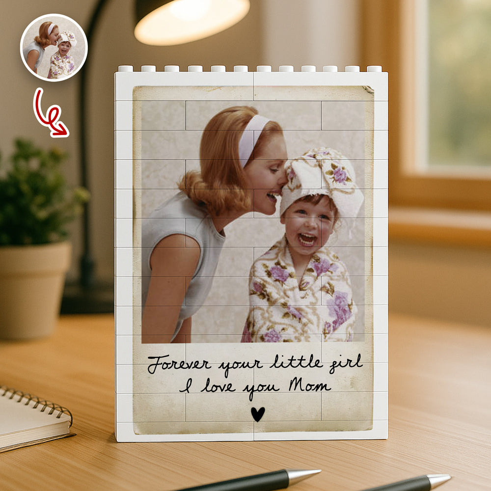 Custom Photo I Love You Mom Building Brick Blocks Mother's Day Gift CH07 910804